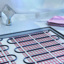 Underfloor Heating in a bathroom South East London SE19 area